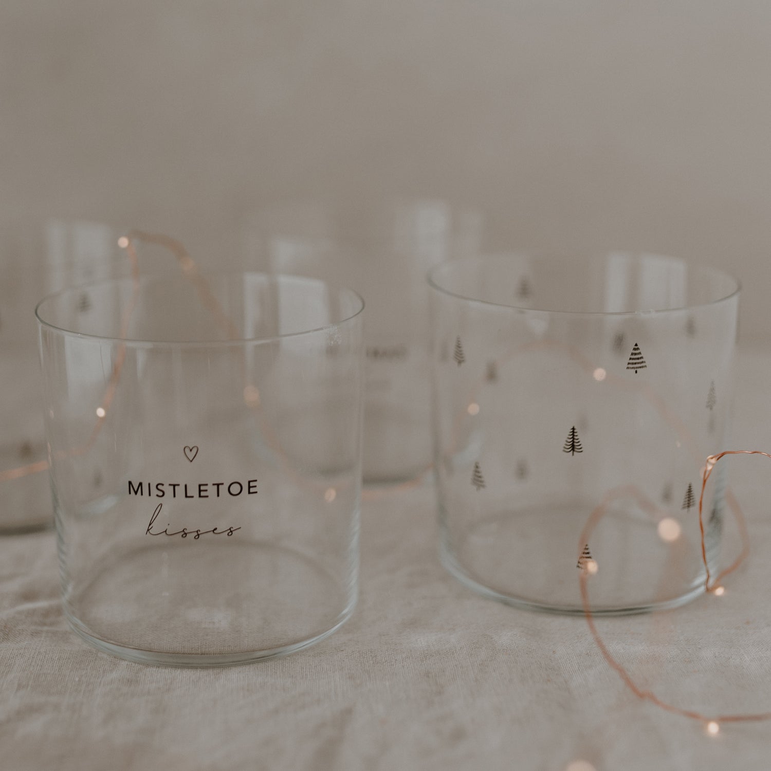 Drinkglas kerstboom en christmas