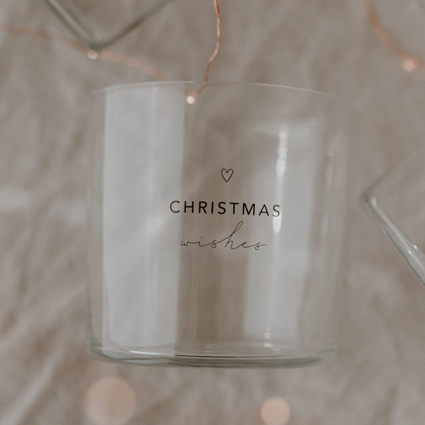 Drinkglas kerst christmas wishes