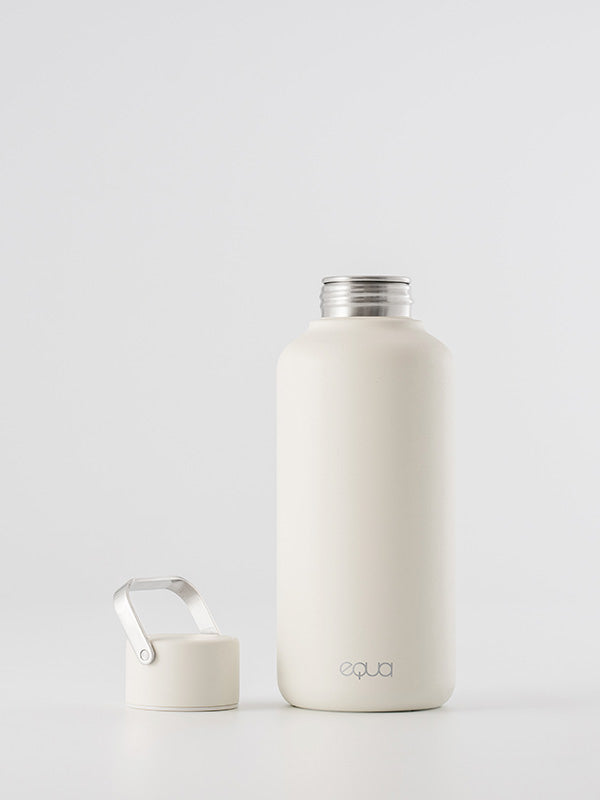 stainless steel off white drinkfles 600ml zonder dop