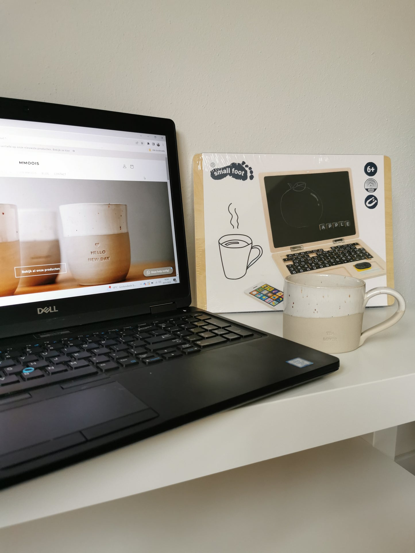 houten laptop