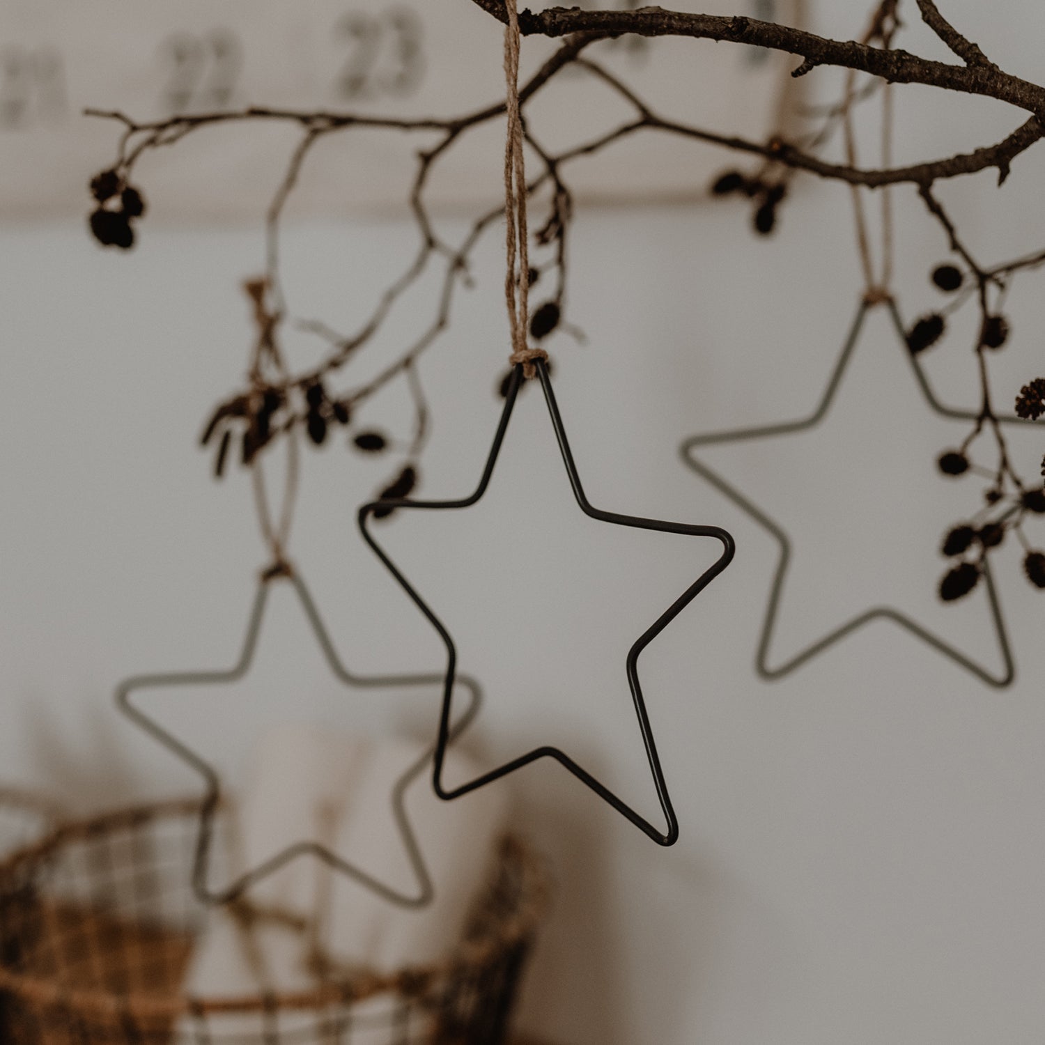 Metalen kerst hangers kerst