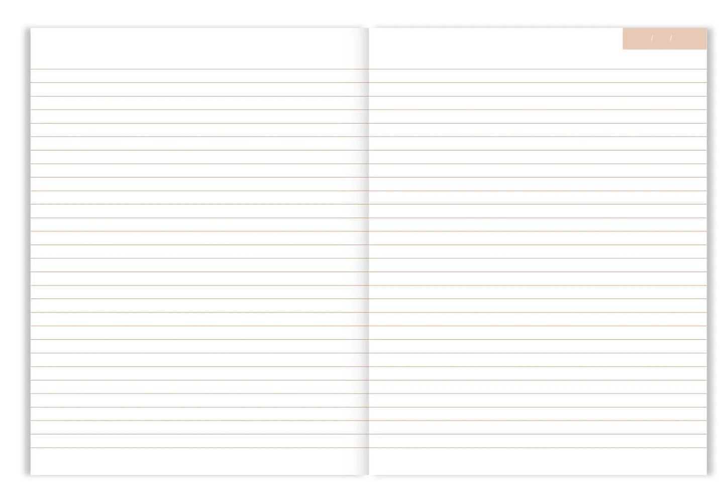 binnenzijde Notitieboek Beige van A-journal