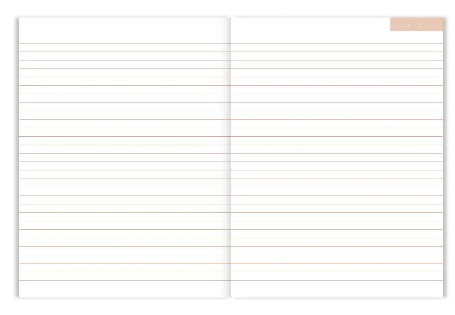 binnenzijde Notitieboek Beige van A-journal