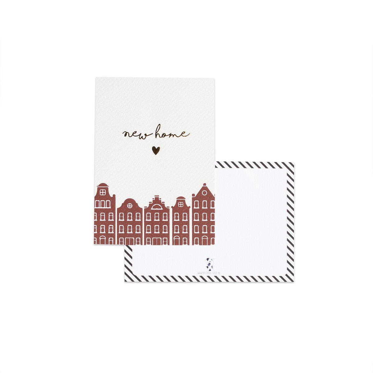 Ansichtkaart New Home hartje