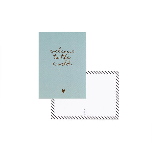 ansichtkaart welcome to the world