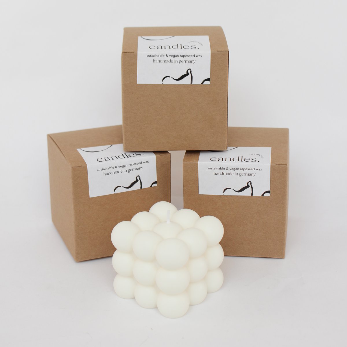 Bubbelkaars creme voor verpakking