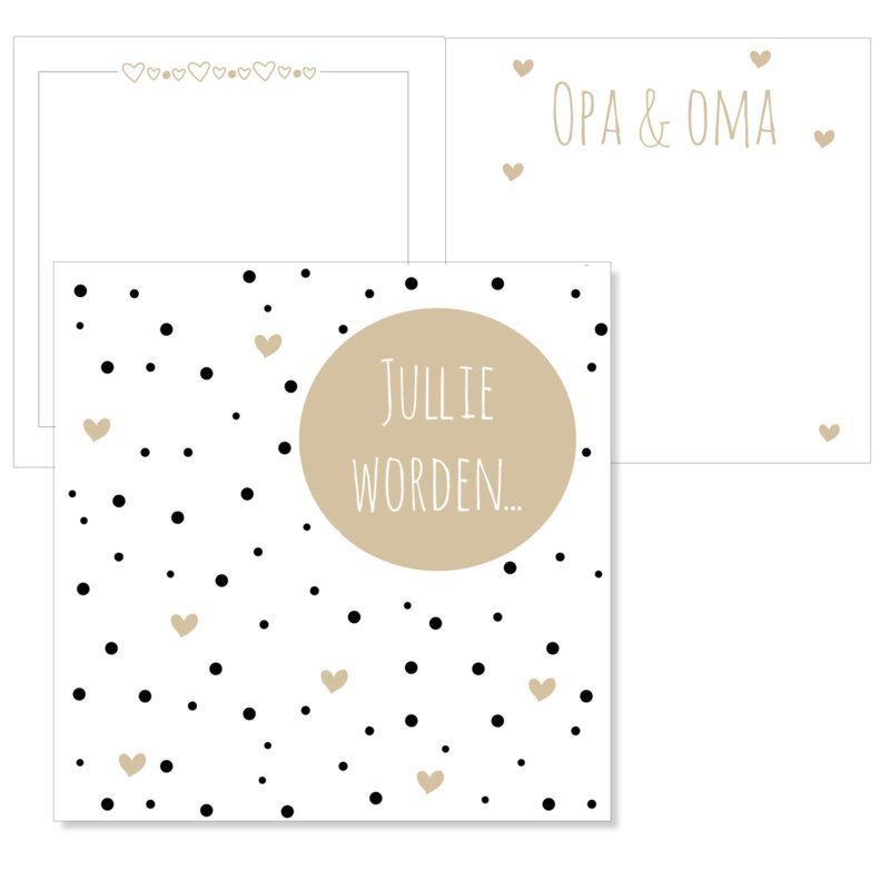 Kaart jullie worden opa en oma