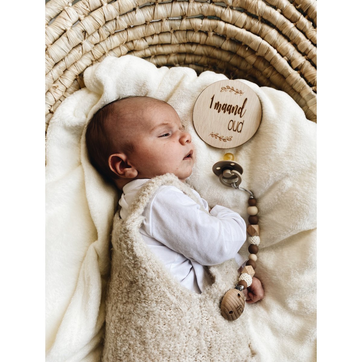 Mijlpaalkaarten hout baby