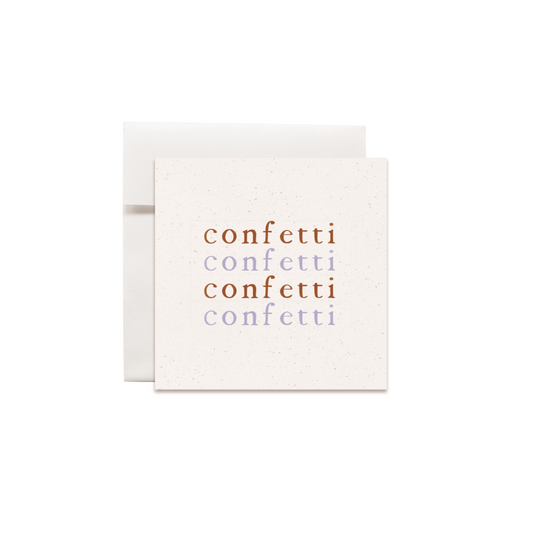 Mini kaartje confetti