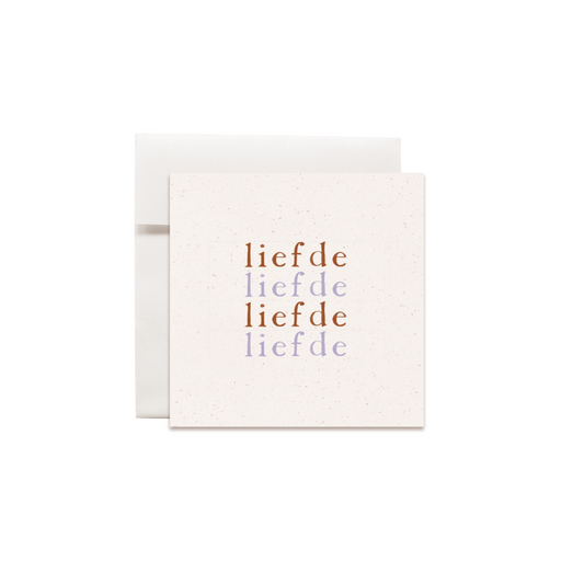 Minikaartje liefde