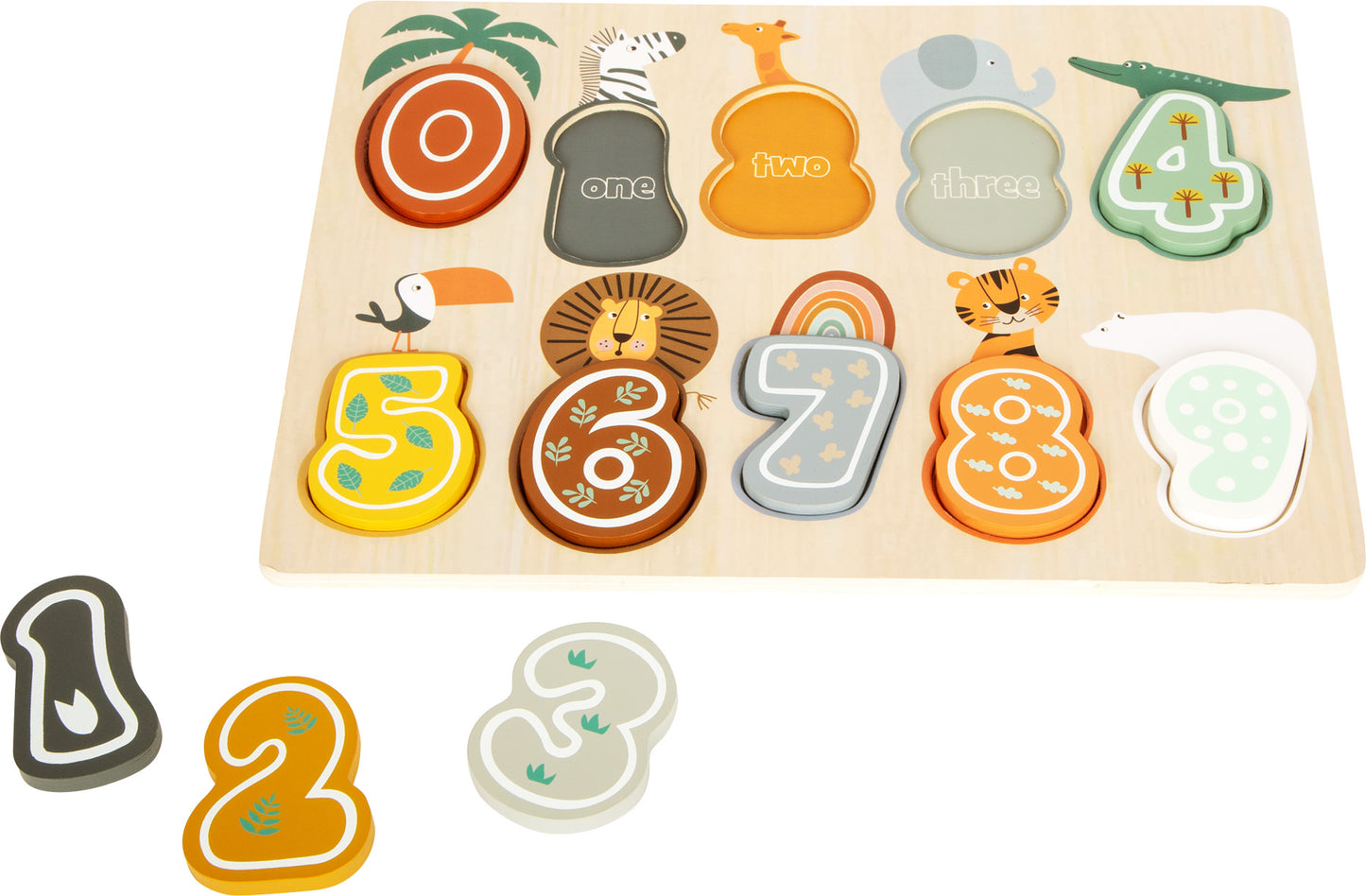 Cijfer puzzel safari