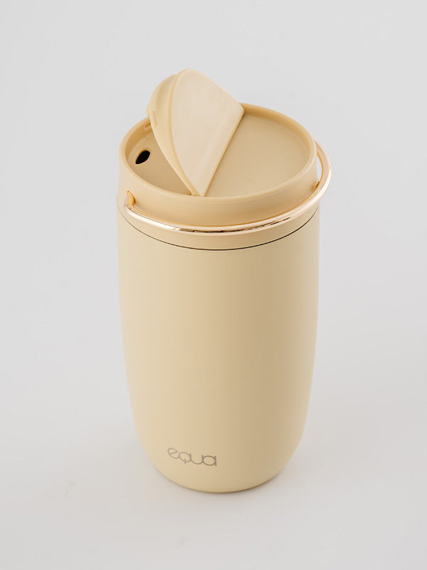 thermoskop kleur butter met gouden ring open