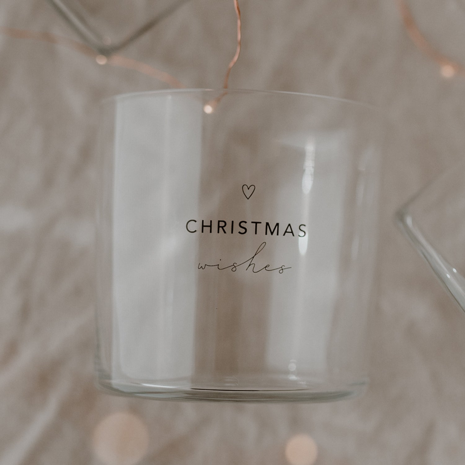 Drinkglas kerst christmas wishes