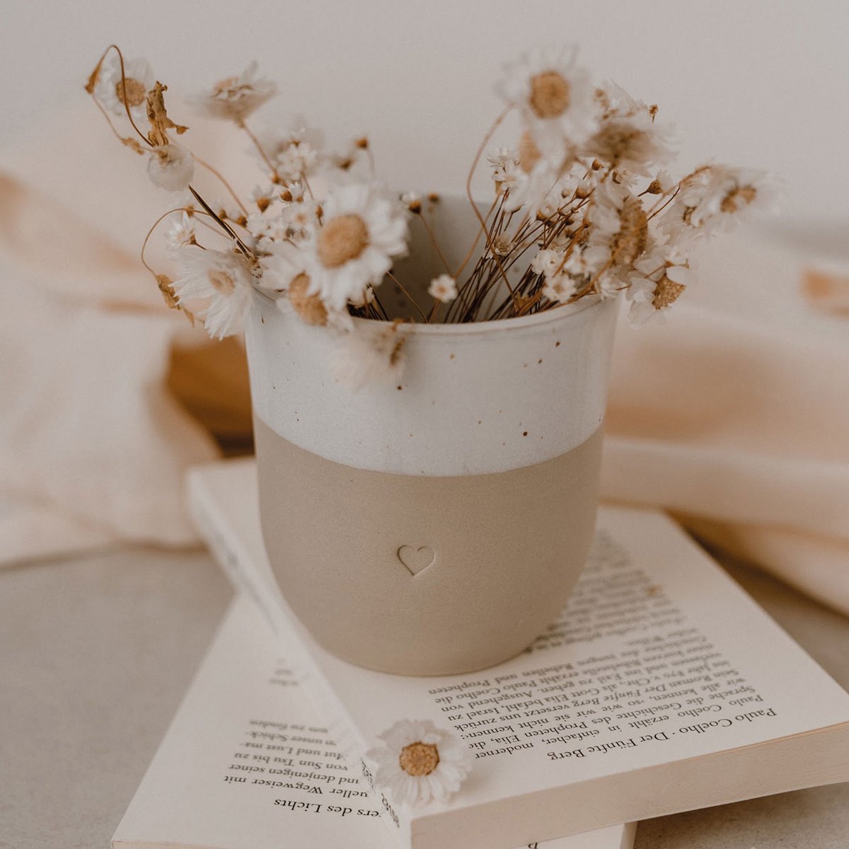 Koffiemok hartje bloemen