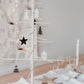 Kersthanger | Houten Kerstboom Zwart (set van 8)