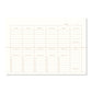 Linnen Beige Deskplanner binnenkant