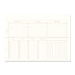Linnen Beige Deskplanner binnenzijde