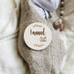 Mijlpaalkaarten hout baby