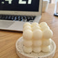 witte onderzetter met bubbelkaars